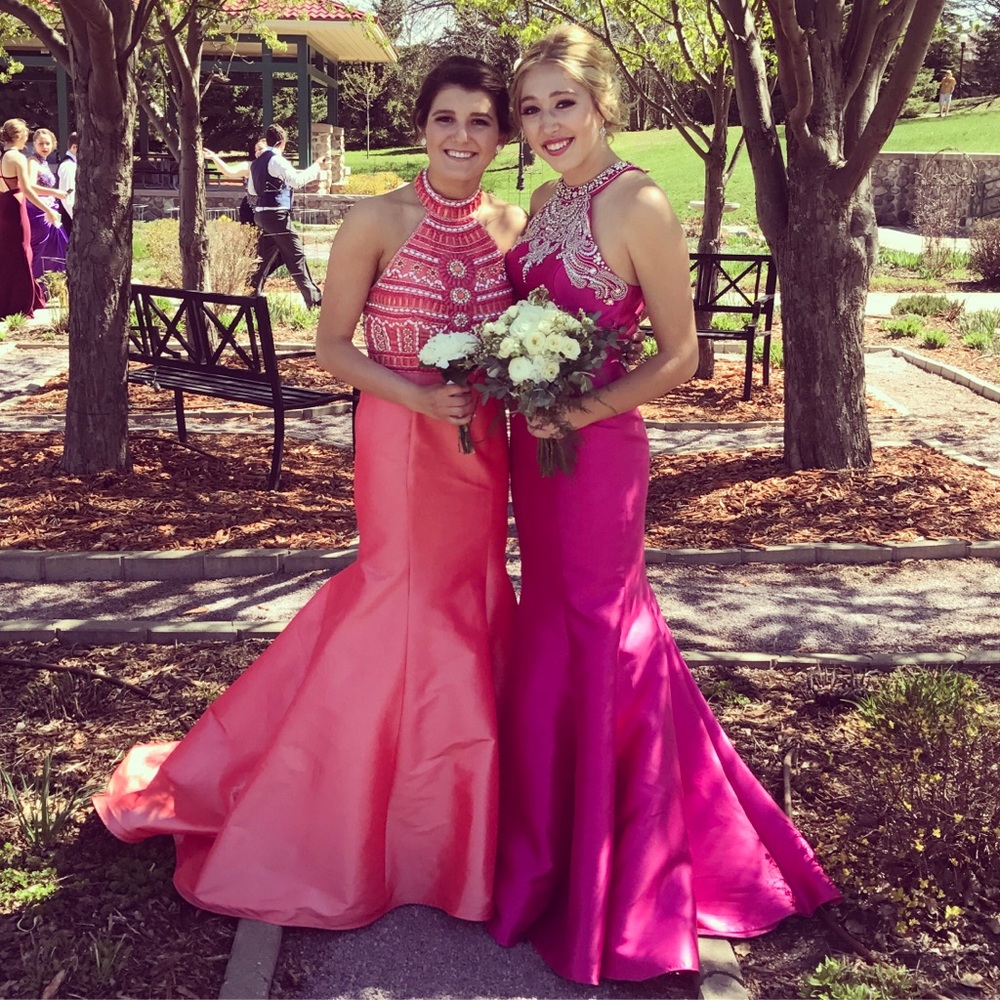 Pink prom dress